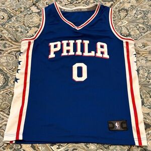 Sixers Blue Basketball jersey- MAXEY